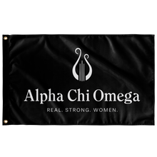 Load image into Gallery viewer, Alpha Chi Omega Vertical Logo Sorority Flag