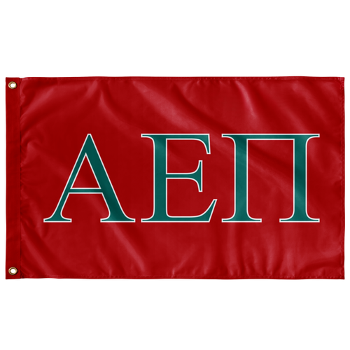 Alpha Epsilon Pi Fraternity Flag - Red, Teal & White