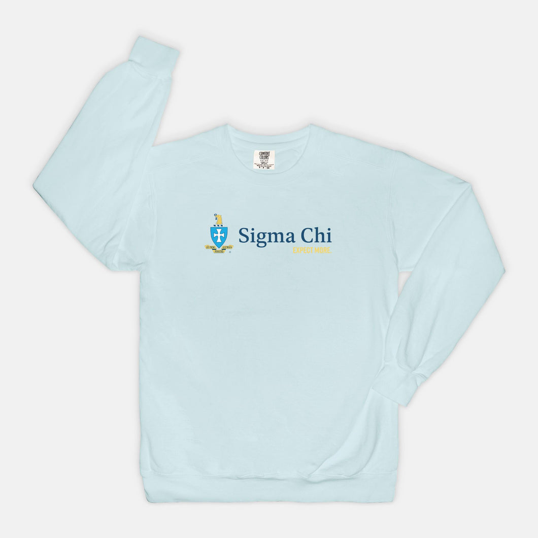 Sigma Chi Comfort Colors Crewneck Sweatshirt