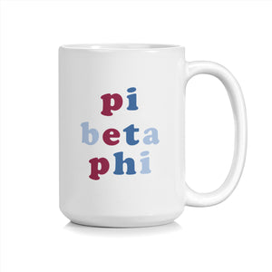 Pi Beta Phi Bubble Sorority Mug