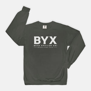 Beta Upsilon Chi Comfort Colors Crewneck Sweatshirt