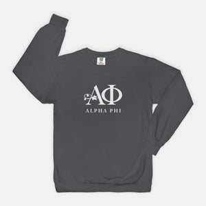 Alpha Phi Comfort Colors Sweatshirt
