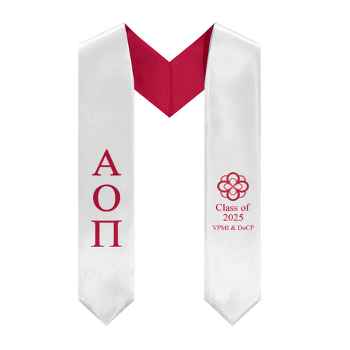 Alpha Omicron Pi Infinity Rose Stole - Custom 1