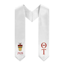Load image into Gallery viewer, 2026 Kappa Sigma Stole - White, Dark Red &amp; Yellow
