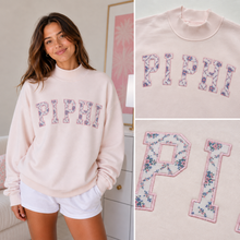 Load image into Gallery viewer, PI PHI Mockneck - Pink &amp; Ditsy Floral