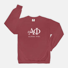 Load image into Gallery viewer, Alpha Phi Comfort Colors Sweatshirt