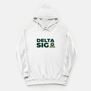 Delta Sig Comfort Colors Lightweight Hooded Sweatshirt