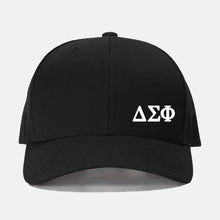 Load image into Gallery viewer, Delta Sigma Phi Lettered Retro Trucker Hat