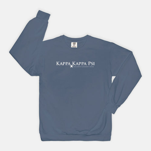 Kappa Kappa Psi Comfort Color Crewneck - White