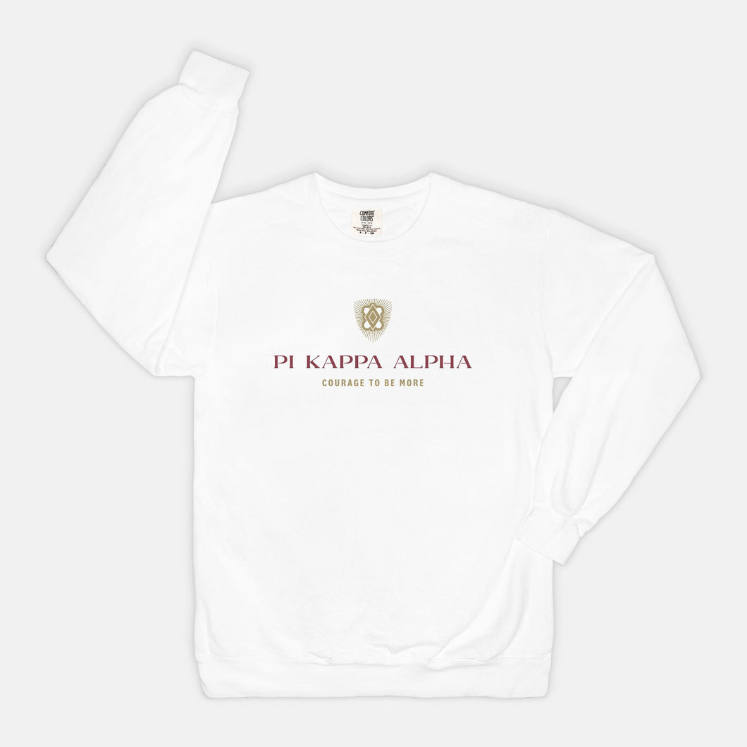 Pi Kappa Alpha Courage To Be More Comfort Colors Sweatshirt