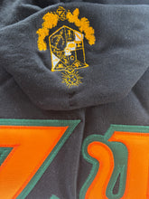 Load image into Gallery viewer, Zeta Psi Letter Sweatshirt - Black, Tennessee Orange &amp; Dark Green