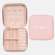Load image into Gallery viewer, Delta Zeta Wordmark Jewelry Travel Case