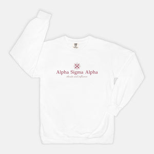 Alpha Sigma Alpha Comfort Colors Crewneck Sweatshirt