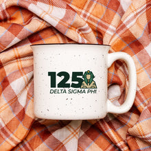 Load image into Gallery viewer, Delta Sigma Phi Anniversary Ceramic Camp Mug - Speckled