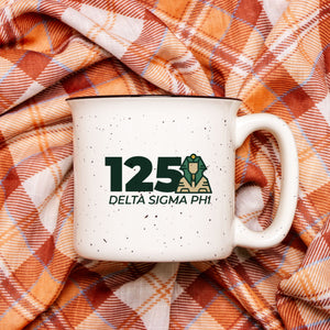 Delta Sigma Phi Anniversary Ceramic Camp Mug - Speckled