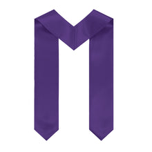 Load image into Gallery viewer, Beta Upsilon Chi Graduation Stole With Shield - Purple &amp; White