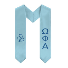 Load image into Gallery viewer, Omega Phi Alpha Stole With Bee - Friendship &amp; Service