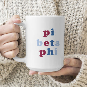 Pi Beta Phi Bubble Sorority Mug