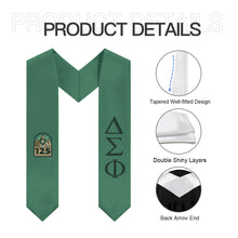 Load image into Gallery viewer, Delta Sigma Phi 125th Anniversary Graduation Stole - Dark Green