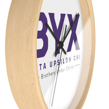 Load image into Gallery viewer, Beta Upsilon Chi - Brothers Under Christ - White - Wall Clock