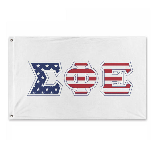 Sigma Phi Epsilon Stars And Stripes Greek Flag - 2