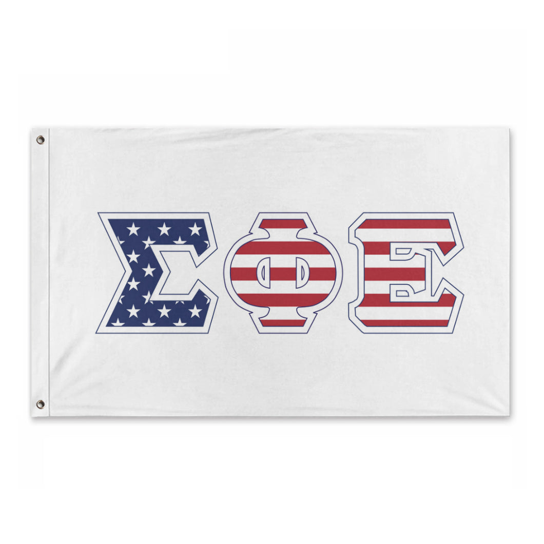 Sigma Phi Epsilon Stars And Stripes Greek Flag - 2