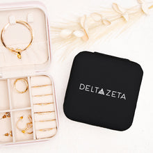 Load image into Gallery viewer, Delta Zeta Wordmark Jewelry Travel Case
