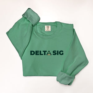 Delta Sig Comfort Colors Crewneck Sweatshirt