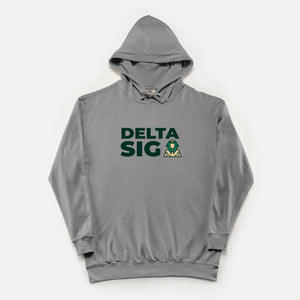 Delta Sig Comfort Colors Lightweight Hooded Sweatshirt