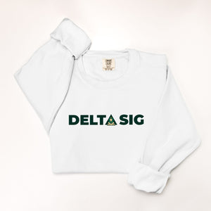 Delta Sig Comfort Colors Crewneck Sweatshirt