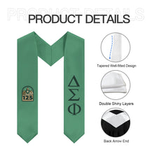 Load image into Gallery viewer, Delta Sigma Phi 125th Anniversary Graduation Stole - Green