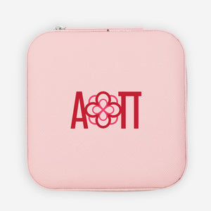 Alpha Omicron Pi Jewelry Travel Case