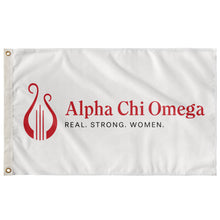 Load image into Gallery viewer, Alpha Chi Omega Horizontal Logo Sorority Flag