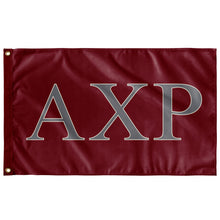Load image into Gallery viewer, Alpha Chi Rho Fraternity Flag - Garnet, Gray &amp; Cream