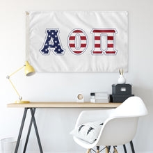 Load image into Gallery viewer, Alpha Omicron Pi Stars And Stripes Greek Flag - 2