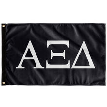 Load image into Gallery viewer, Alpha Xi Delta Sorority Flag - Whale Grey &amp; White