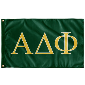 Alpha Delta Phi Fraternity Flag - Custom Green, Custom Yellow & White