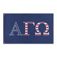 Alpha Gamma Omega USA Flag - Blue
