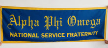 Load image into Gallery viewer, Alpha Phi Omega Vintage Banner - Royal
