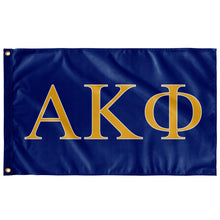 Load image into Gallery viewer, Alpha Kappa Phi Sorority Flag -  Royal, Light Gold &amp; White