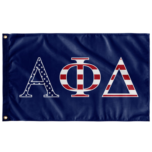 Alpha Phi Delta USA Flag - Blue