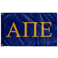 Load image into Gallery viewer, Alpha Pi Epsilon Fraternity Flag - Royal &amp; Light Gold