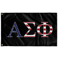 Load image into Gallery viewer, Alpha Sigma Phi USA Flag - Black