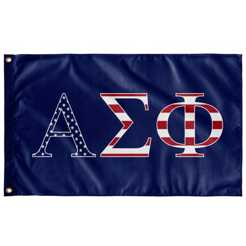 Alpha Sigma Phi USA Flag - Blue