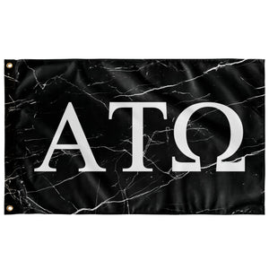 Alpha Tau Omega Black Marble Flag - Wall Flag - 36"x60" new