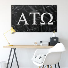Load image into Gallery viewer, Alpha Tau Omega Black Marble Flag - Wall Flag - 36&quot;x60&quot; new