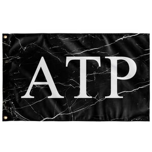 Alpha Tau Rho Black Marble Flag