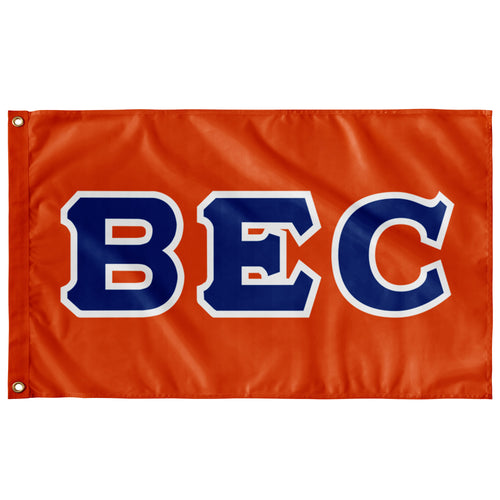 BEC Custom Flag - Orange, Royal & White