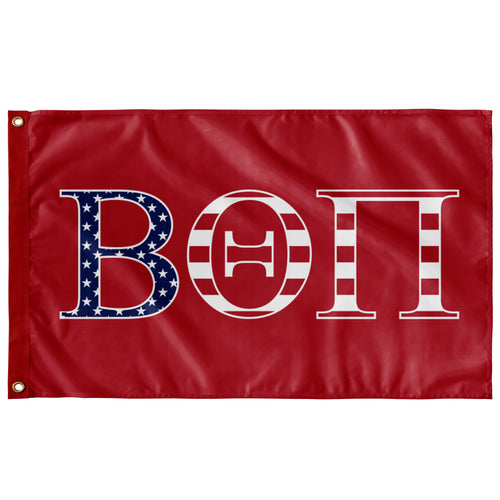 Beta Theta Pi USA Flag - Red
