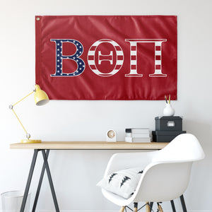 Beta Theta Pi USA Flag - Red